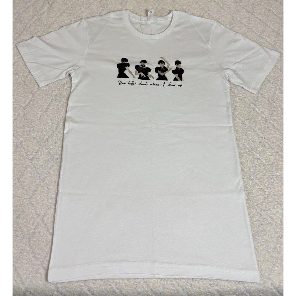 New Wednesday Addams You Better Duck When I Show Up Dance Shirt Size Small